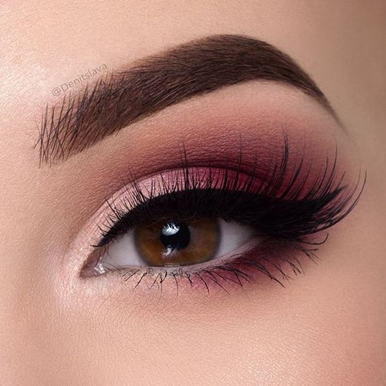 Burgundy Smoky Eye For Brown Eyes | Beauty Birdie