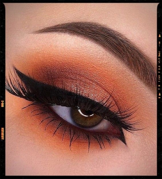 Burnt Orange Makeup Brown Eyes | Beauty Birdie