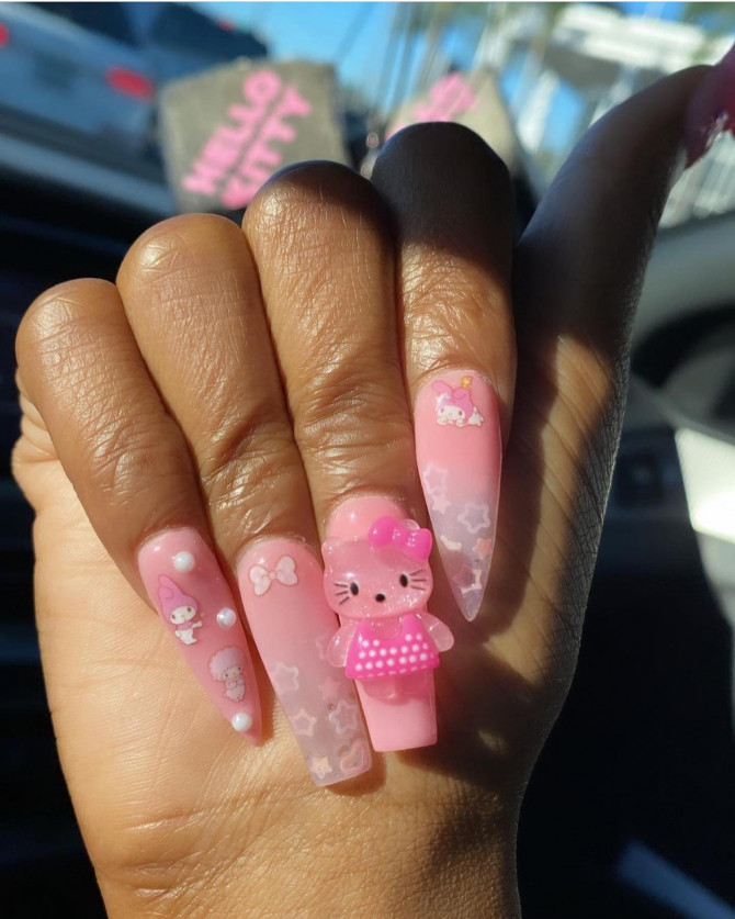 Hello Kitty Glitter Ombre | Beauty Birdie