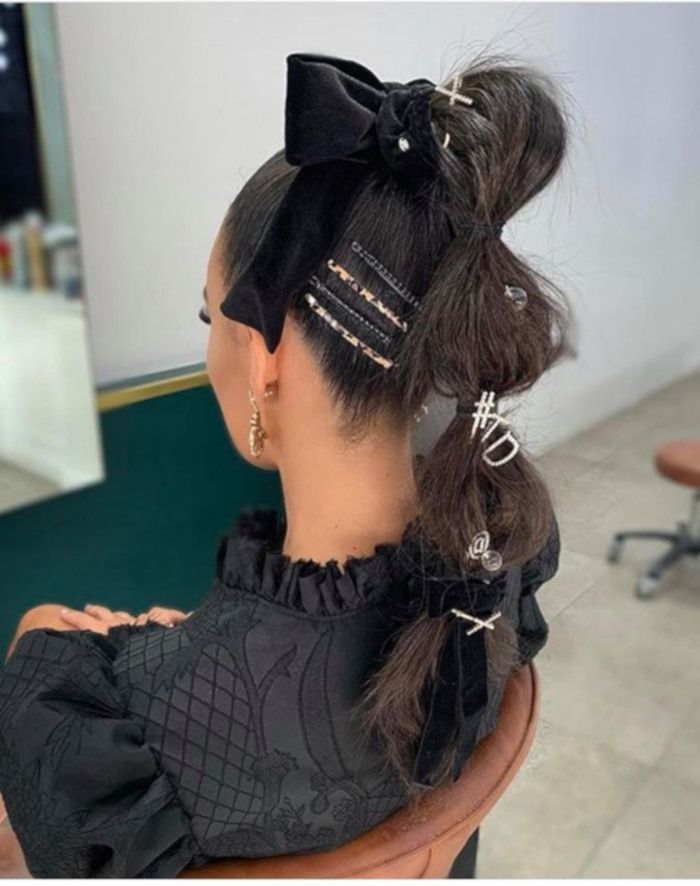 High Ponytail with Ribbon | Beauty Birdie