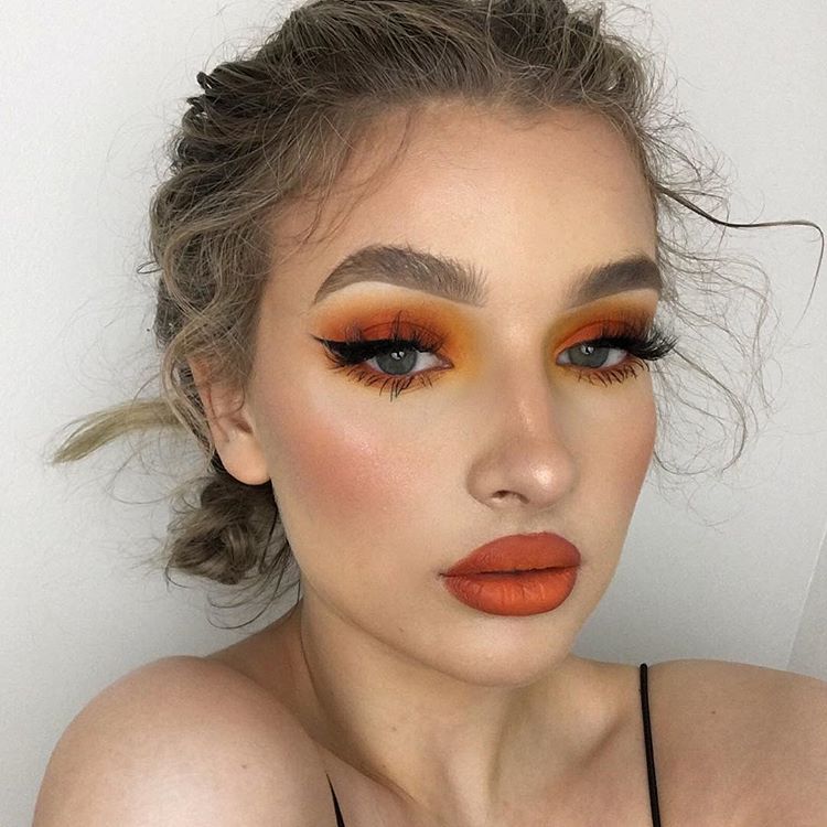 Holiday Orange Makeup aka Sunset Spice