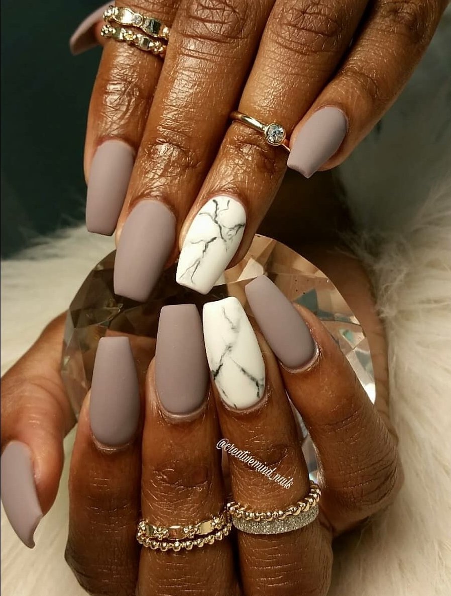 Marble Nails blackwomen | Beauty Birdie