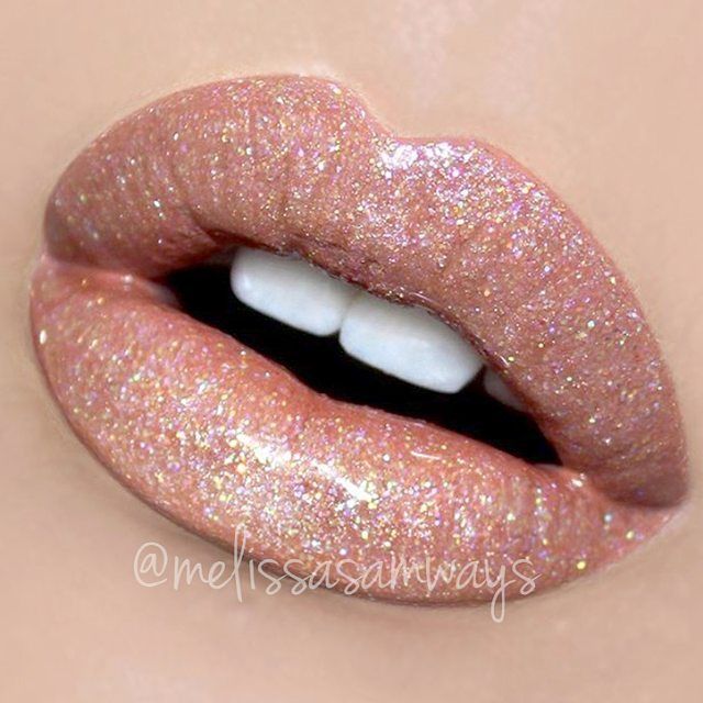 Nude and Glitter Ombre Lips | Beauty Birdie