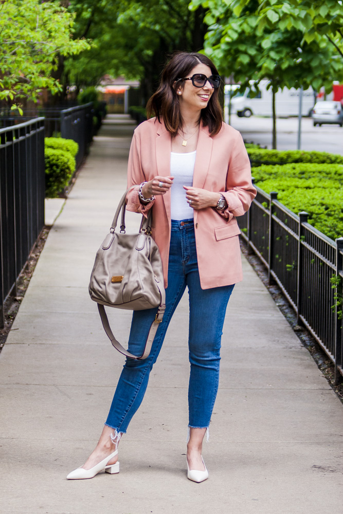 Oversized Blazer and Skinny Jeans | Beauty Birdie