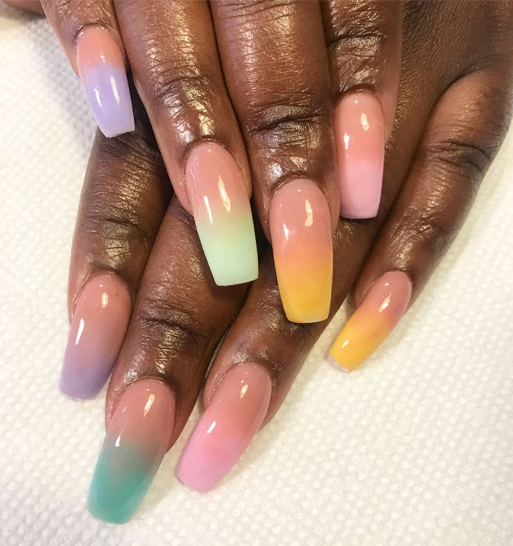 Pastel Ombre Nails | Beauty Birdie