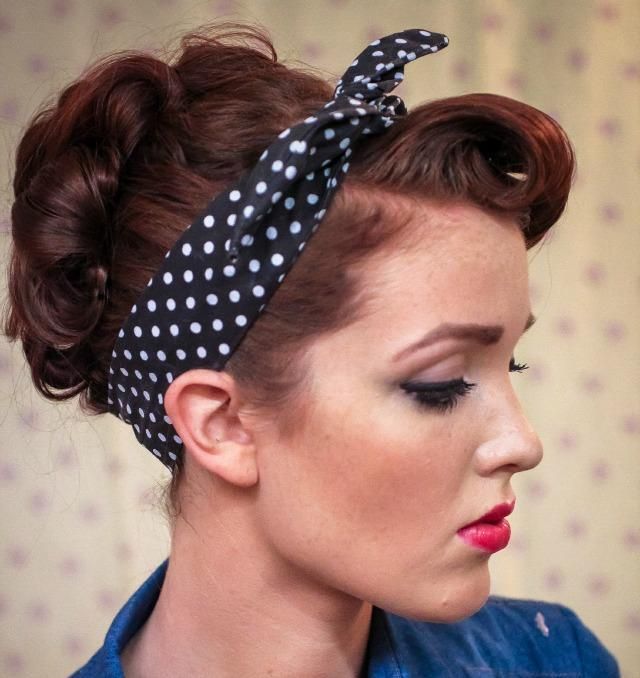 Rosie the Riveter Bun back2school | Beauty Birdie