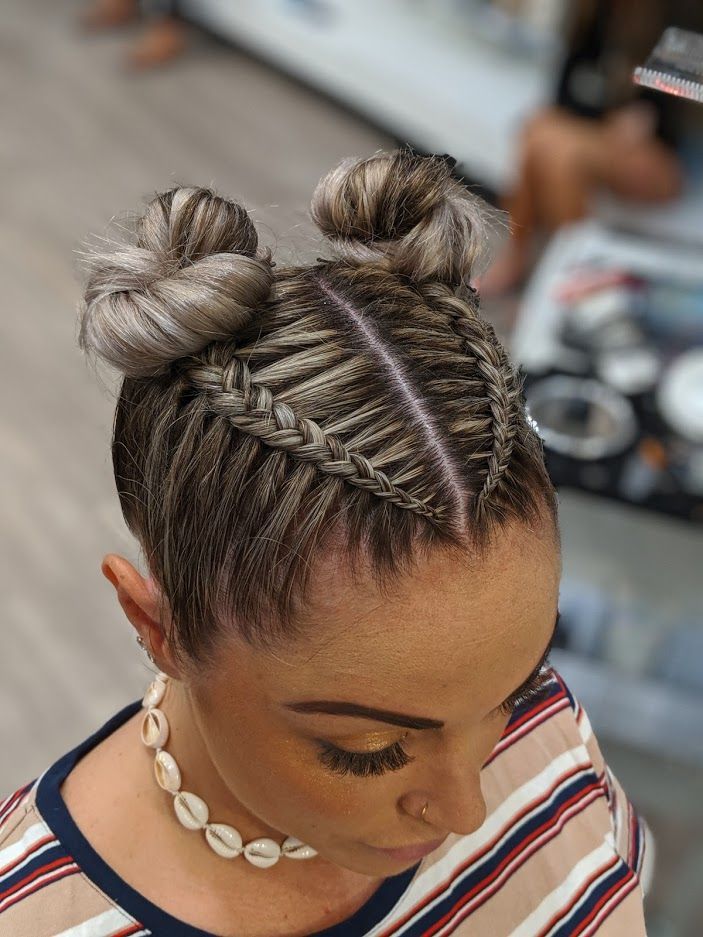 Space Buns with Braids | Beauty Birdie