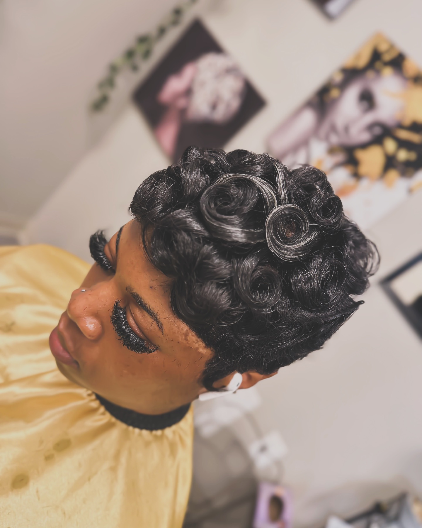 Vintage Pin Curls wedding | Beauty Birdie