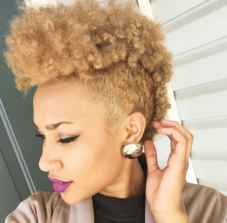 blonde faux hawk | Beauty Birdie