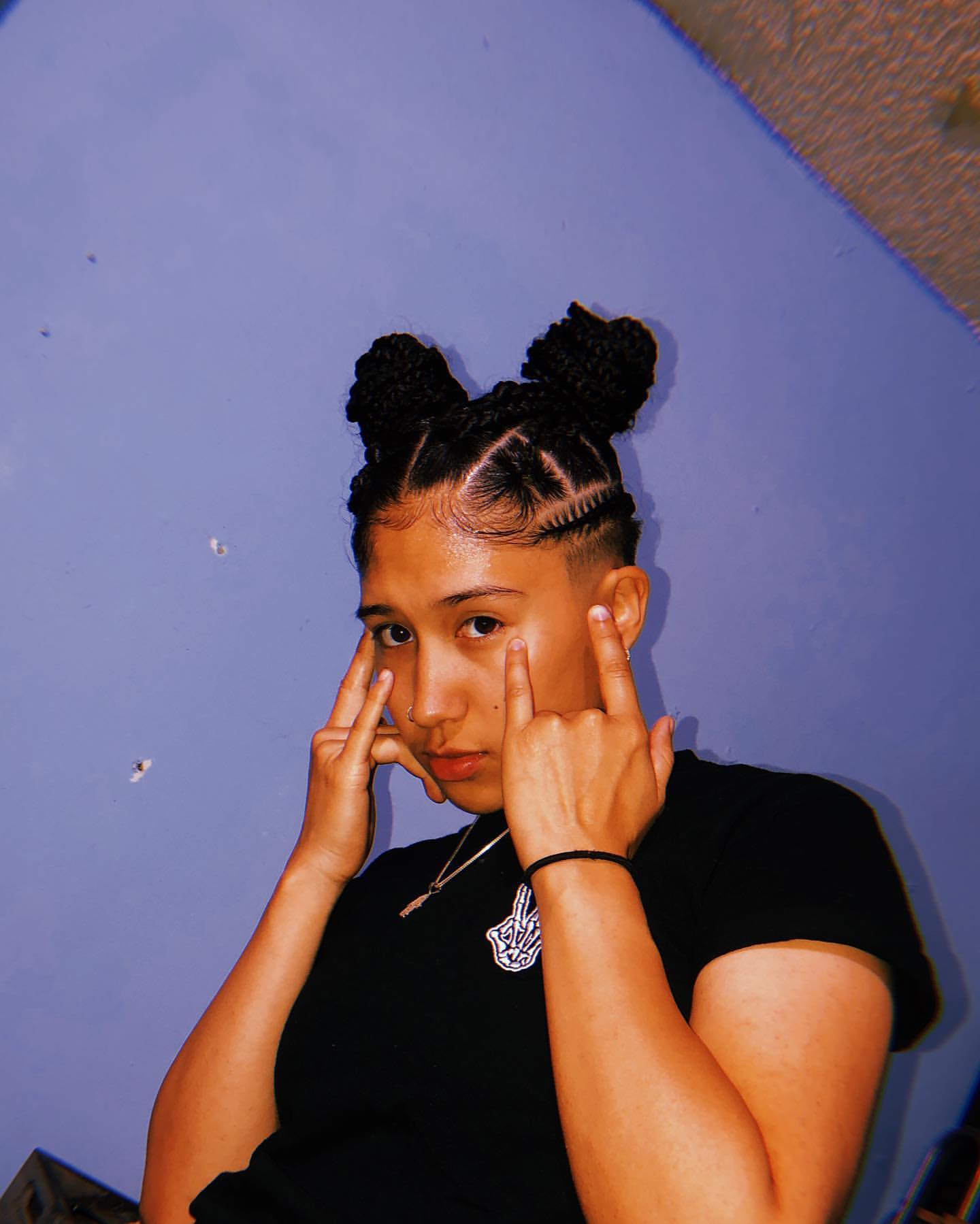 spacebun braids | Beauty Birdie