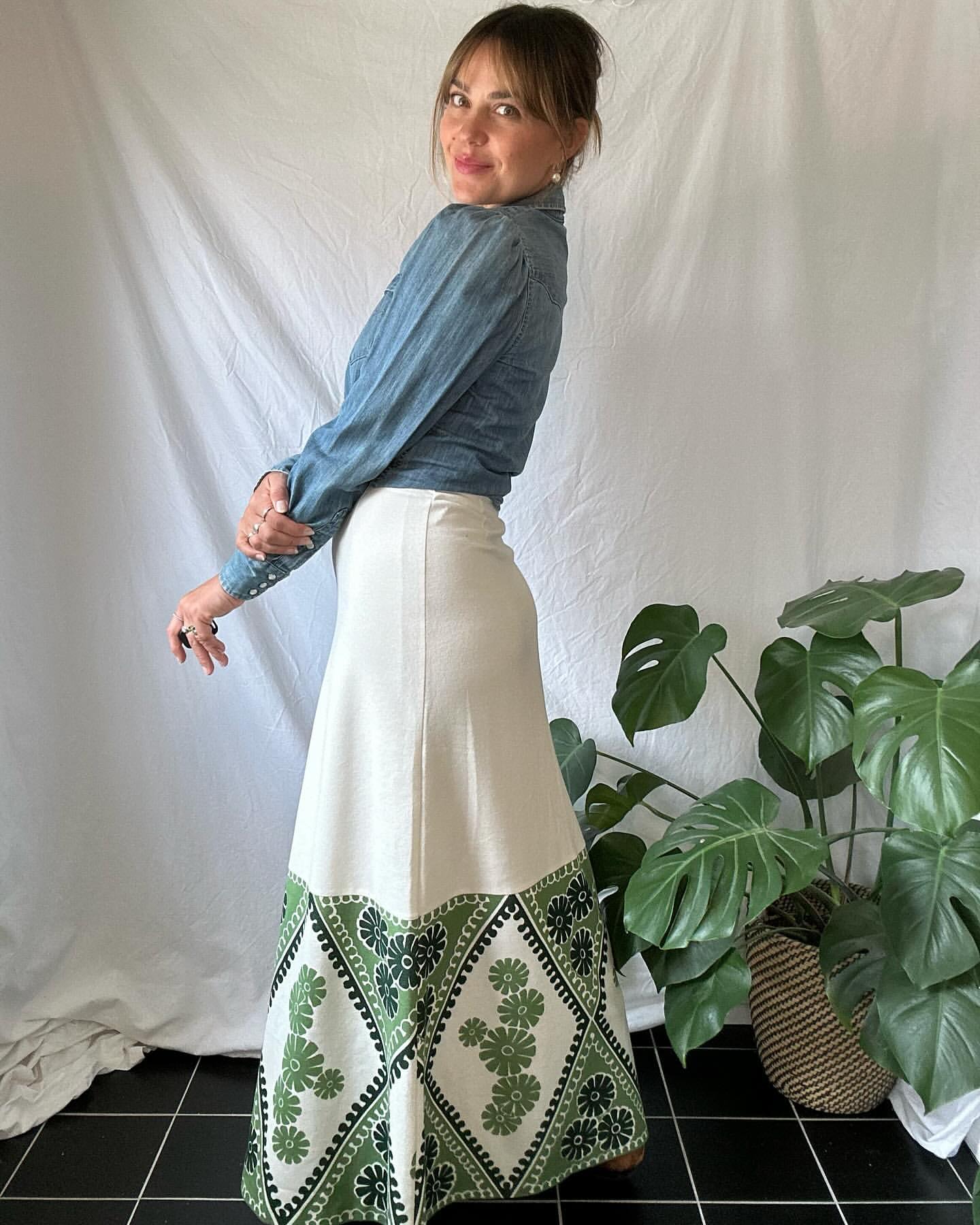 vintage maxi skirt grunge2024 | Beauty Birdie