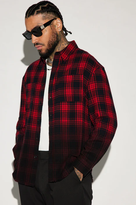 red black flannel | Beauty Birdie